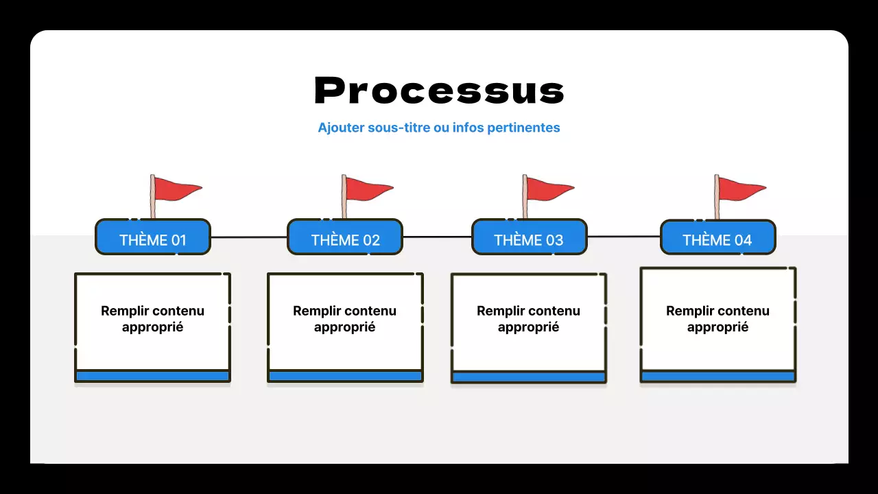 Bleu et noir Buts et objectifs simples proposition de plan