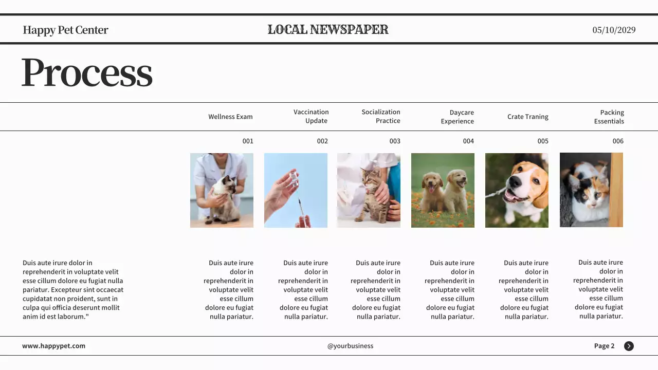 Black Classic Pet News Announcement Presentation