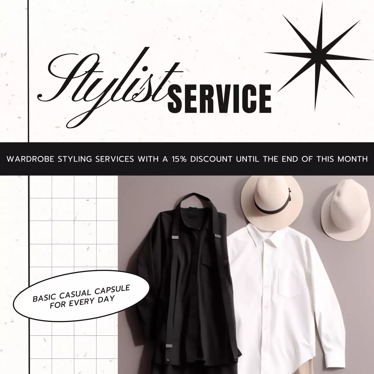 Beige Elegant Fashion Promotion Social Media Post