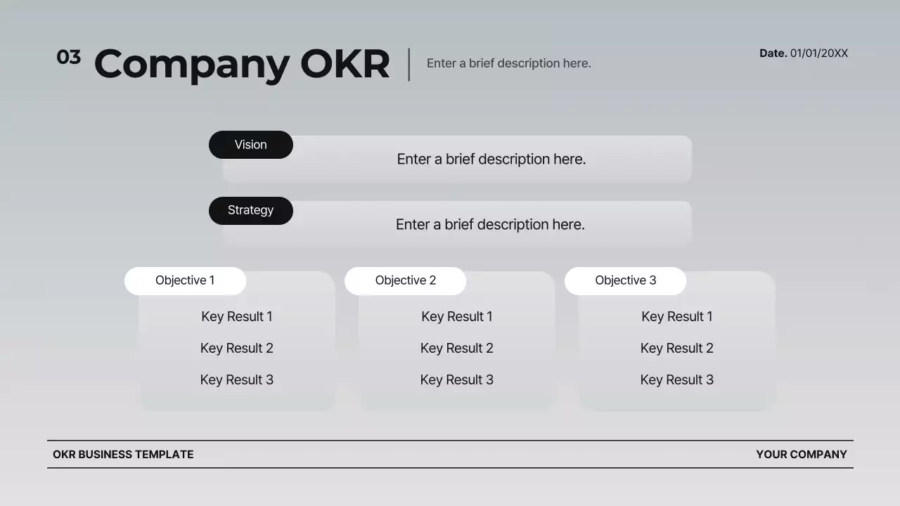 회색 모던 비즈니스 템플릿 프레젠테이션