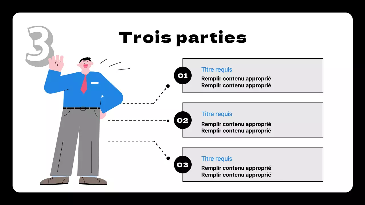 Bleu et noir Buts et objectifs simples proposition de plan