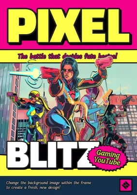 Pink Comic Gaming Promotion Poster
