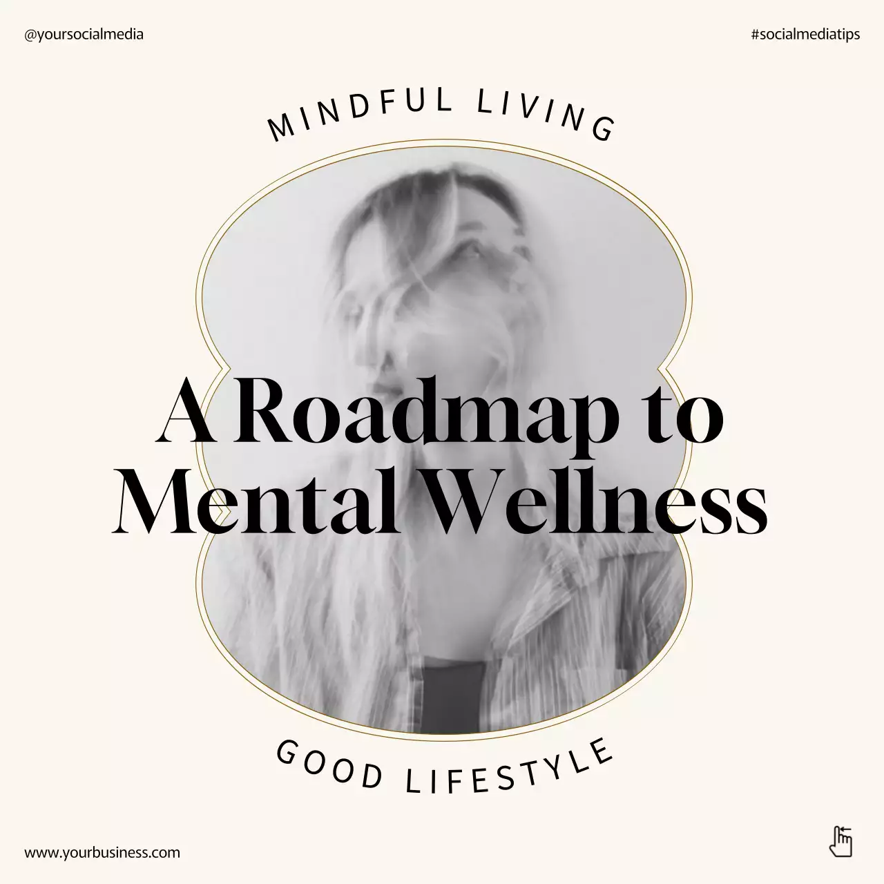 Beige Minimal Wellness Guide Social Media Post