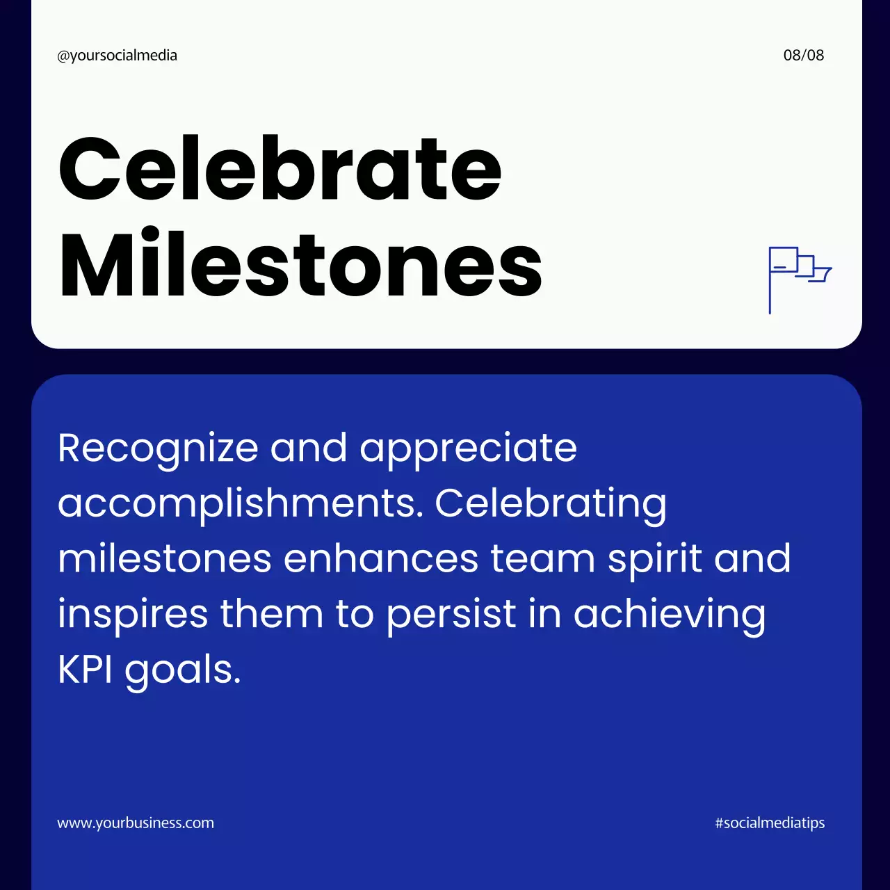 Blue Modern Business Promotion Social Media Post