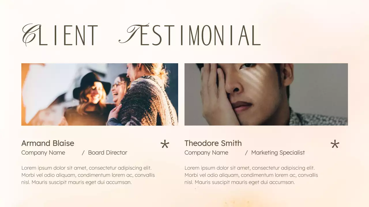 Beige Elegant Graphic Portfolio Presentation