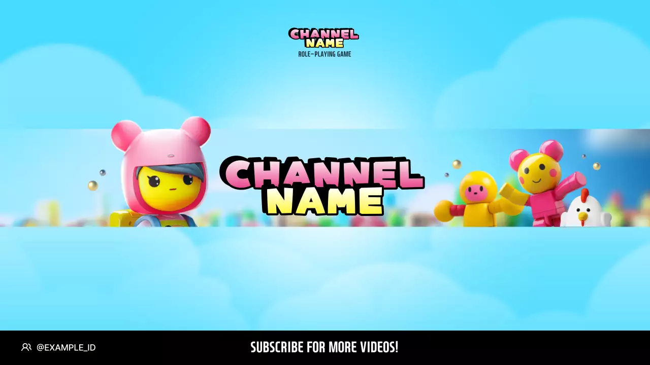 Blue Animation Game Promotion YouTube Thumbnail