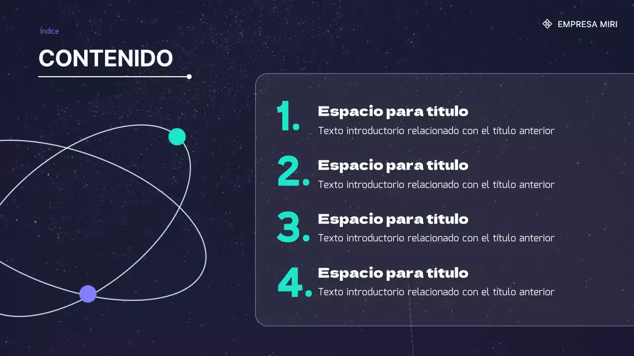 Material de reunión con un sencillo fondo menta y morado