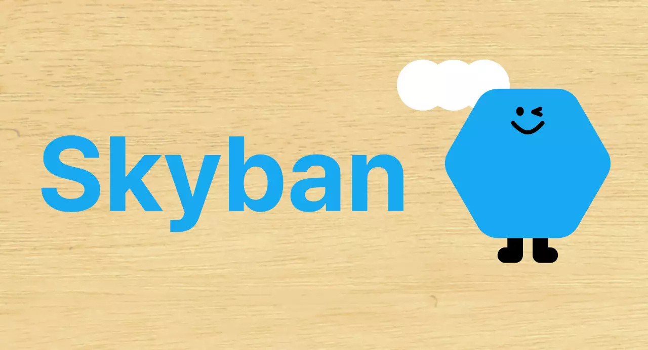 Guida prescolare illustrata del personaggio blu