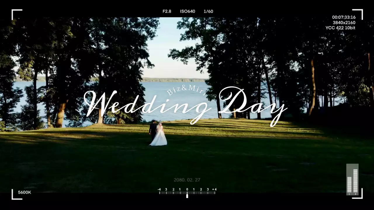 검정과 흰색의 심플한 결혼식 식전 동영상