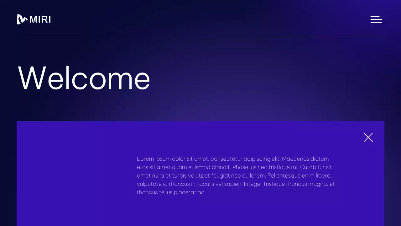 보라색과 흰색의 모던한 전문 비즈니스 프로필 자료