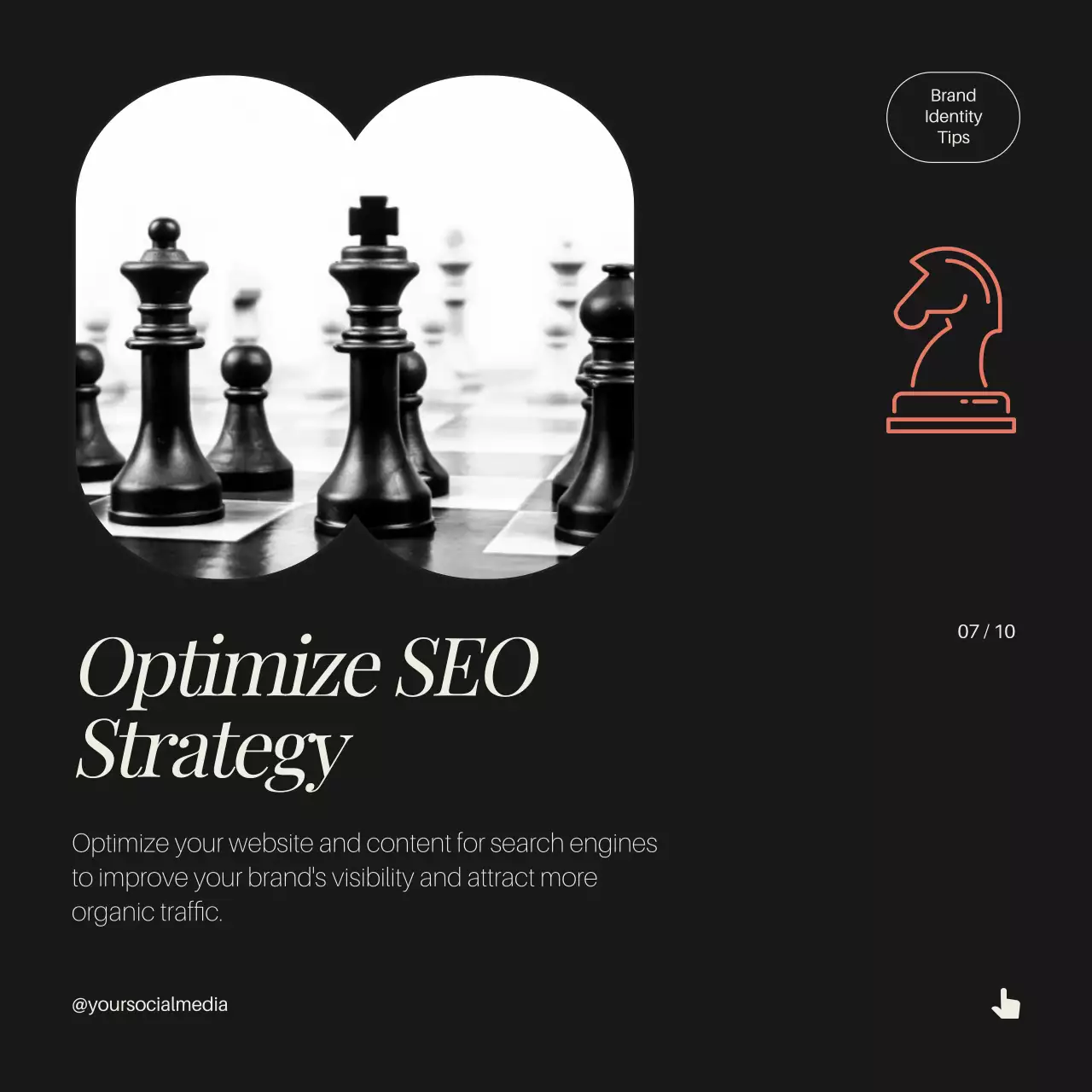 Black Elegant Brand Guide Social Media Post