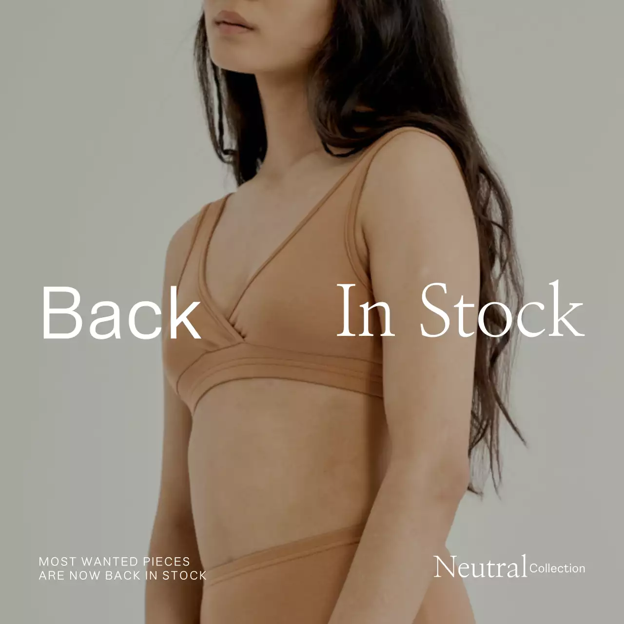 Beige Minimal Fashion Promotion Instagram Post