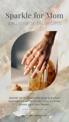 Beige Elegant Jewelry Promotion Instagram Post