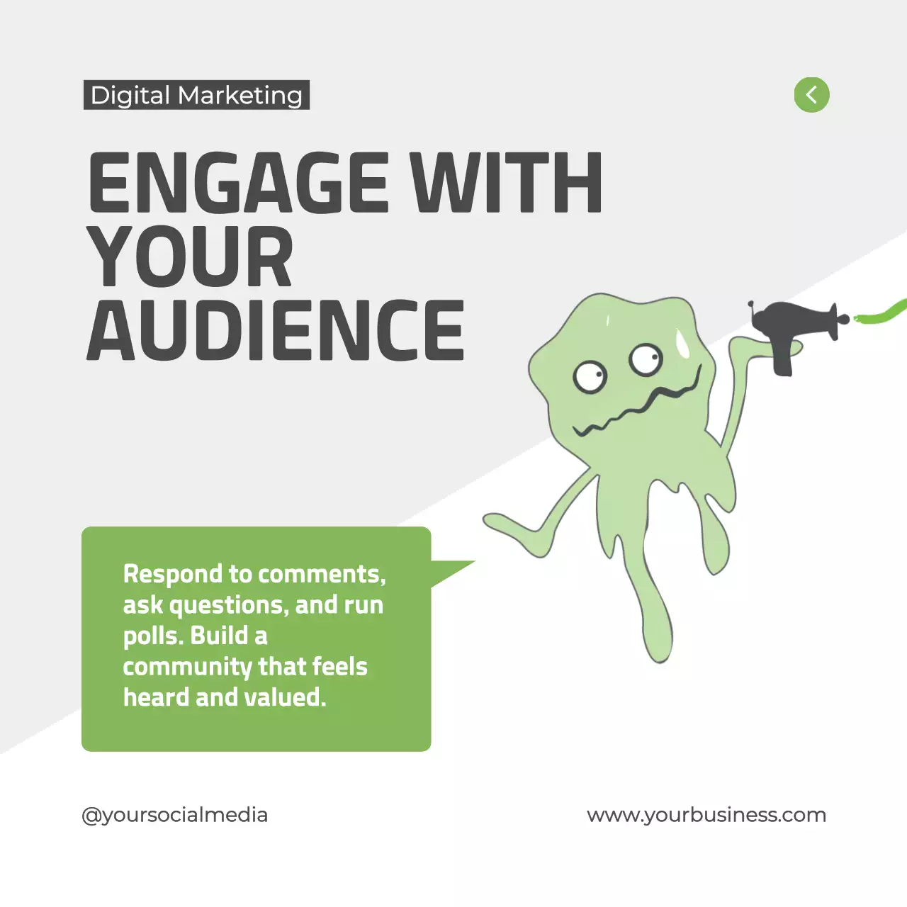 Green Modern Digital Marketing Guide Social Media Post