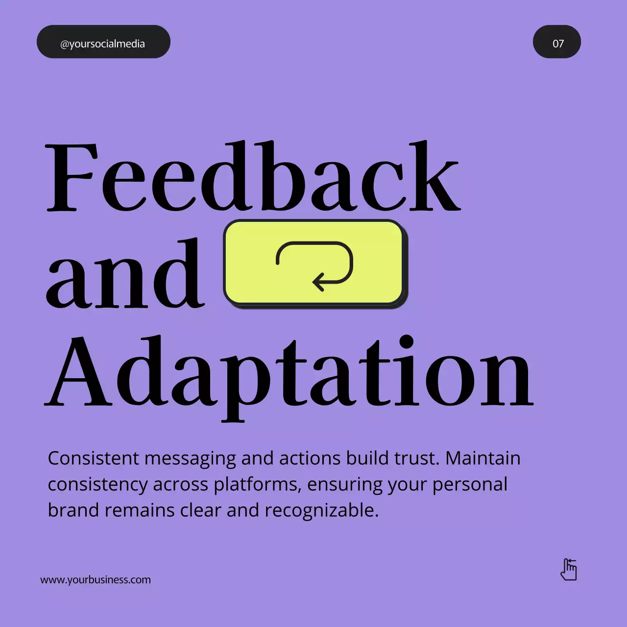 Yellow Professional Branding Guide Social Media Post