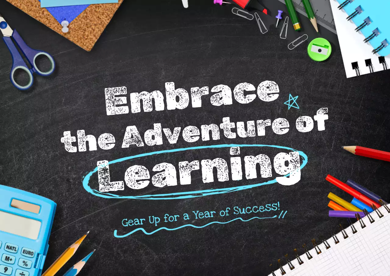 Black Minimal Learning Guide Poster