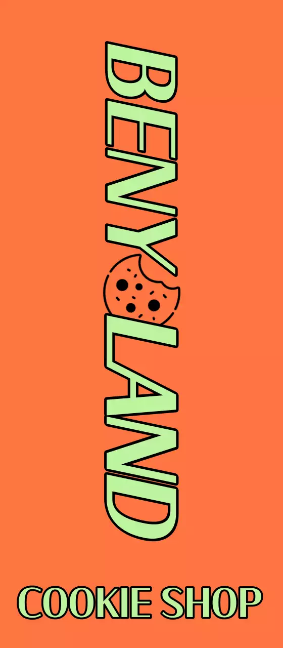 주황 연두 쿠키샵 홍보