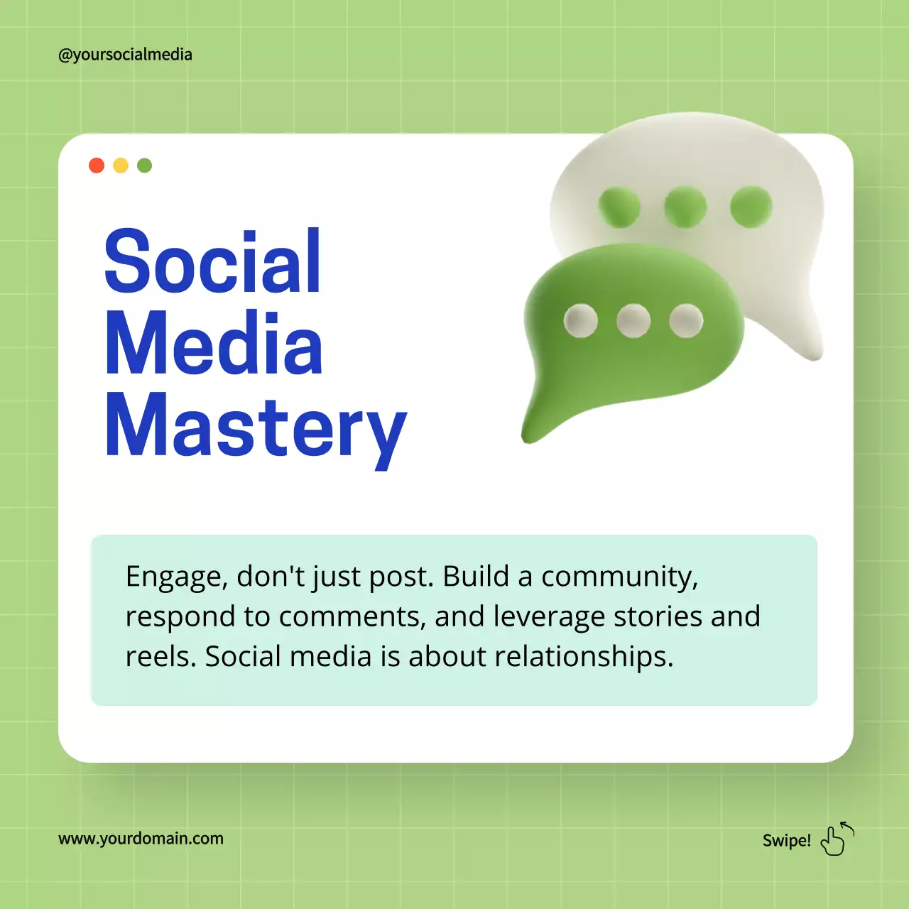 Green Modern Digital Marketing Guide Social Media Post