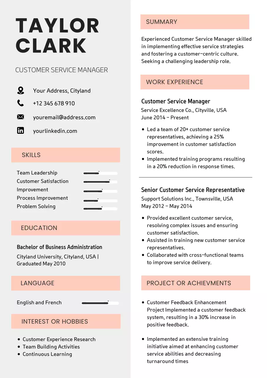 Beige Professional Resume Document