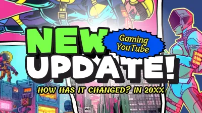 Green Comic Gaming Announcement YouTube Thumbnail