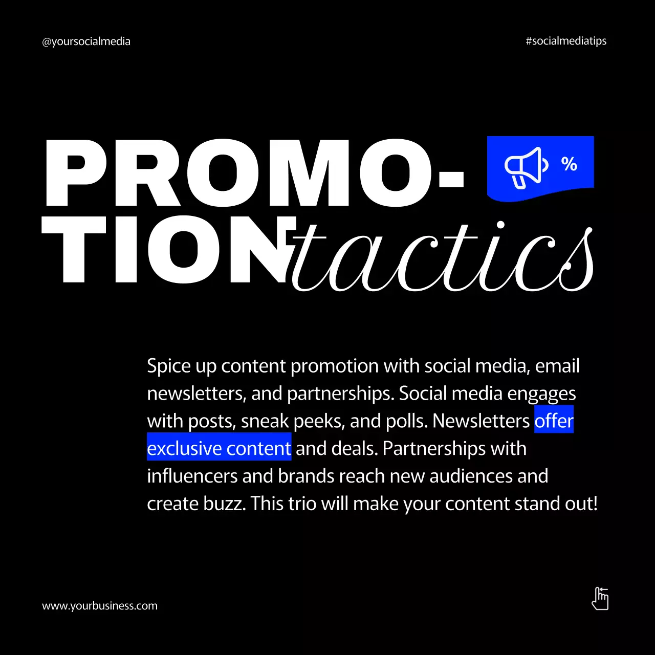 Black Modern Content Guide Social Media Post