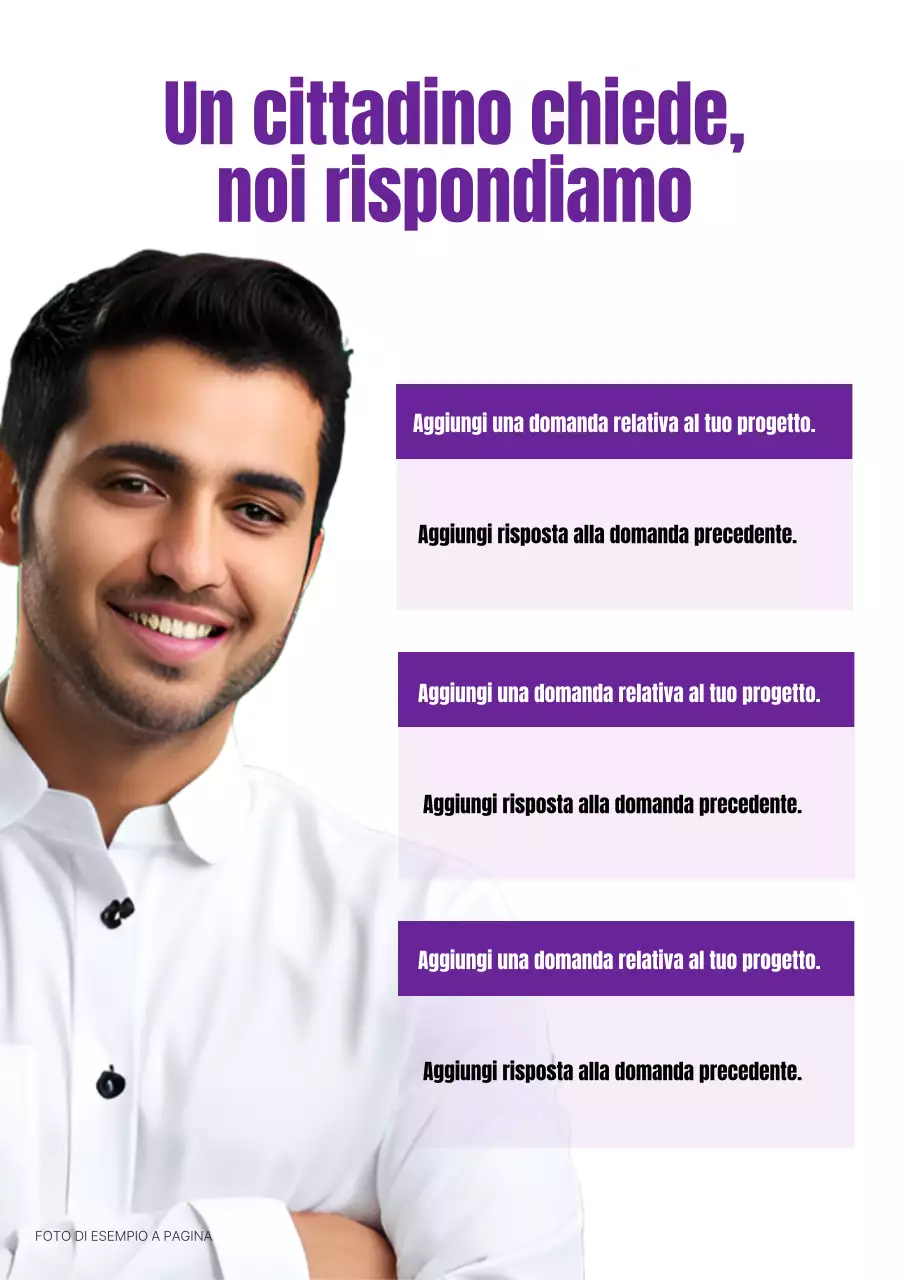 Una semplice campagna elettorale viola