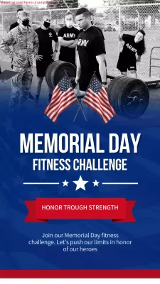 Blue Traditional Fitness Promotion Instagram Post