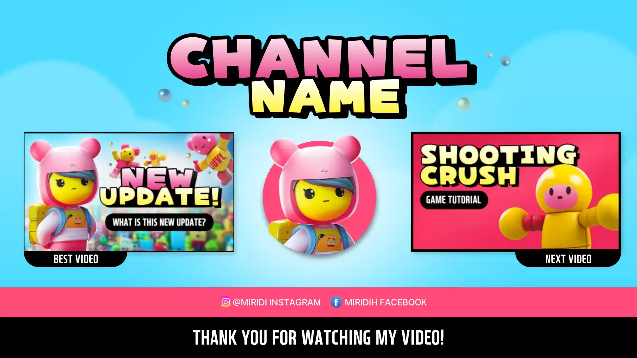 Colorful Animation Channel Promotion YouTube Thumbnail