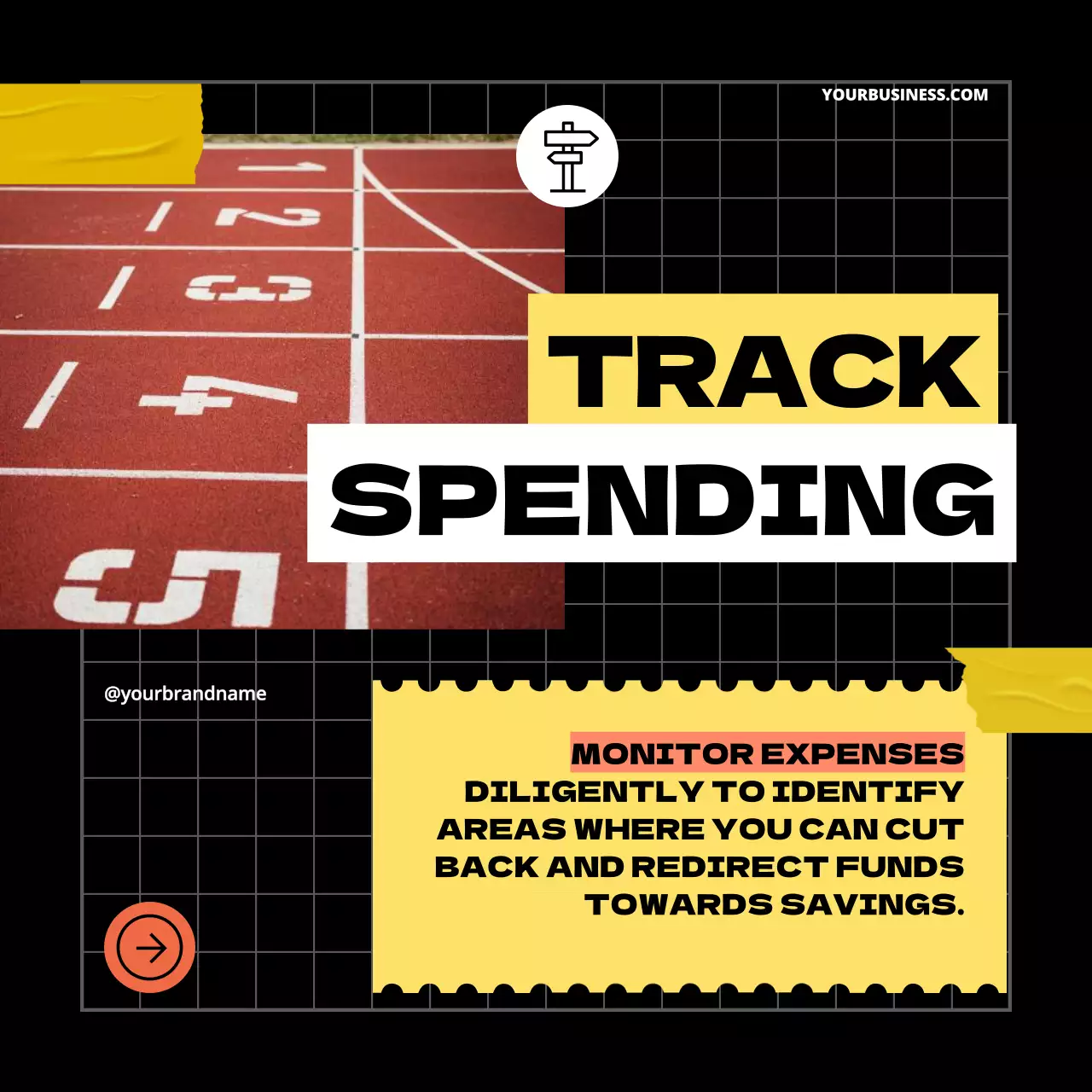 Yellow Bold Finance Promotion Social Media Post