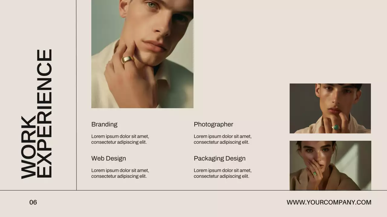 Beige Modern Portfolio Advertisement Presentation