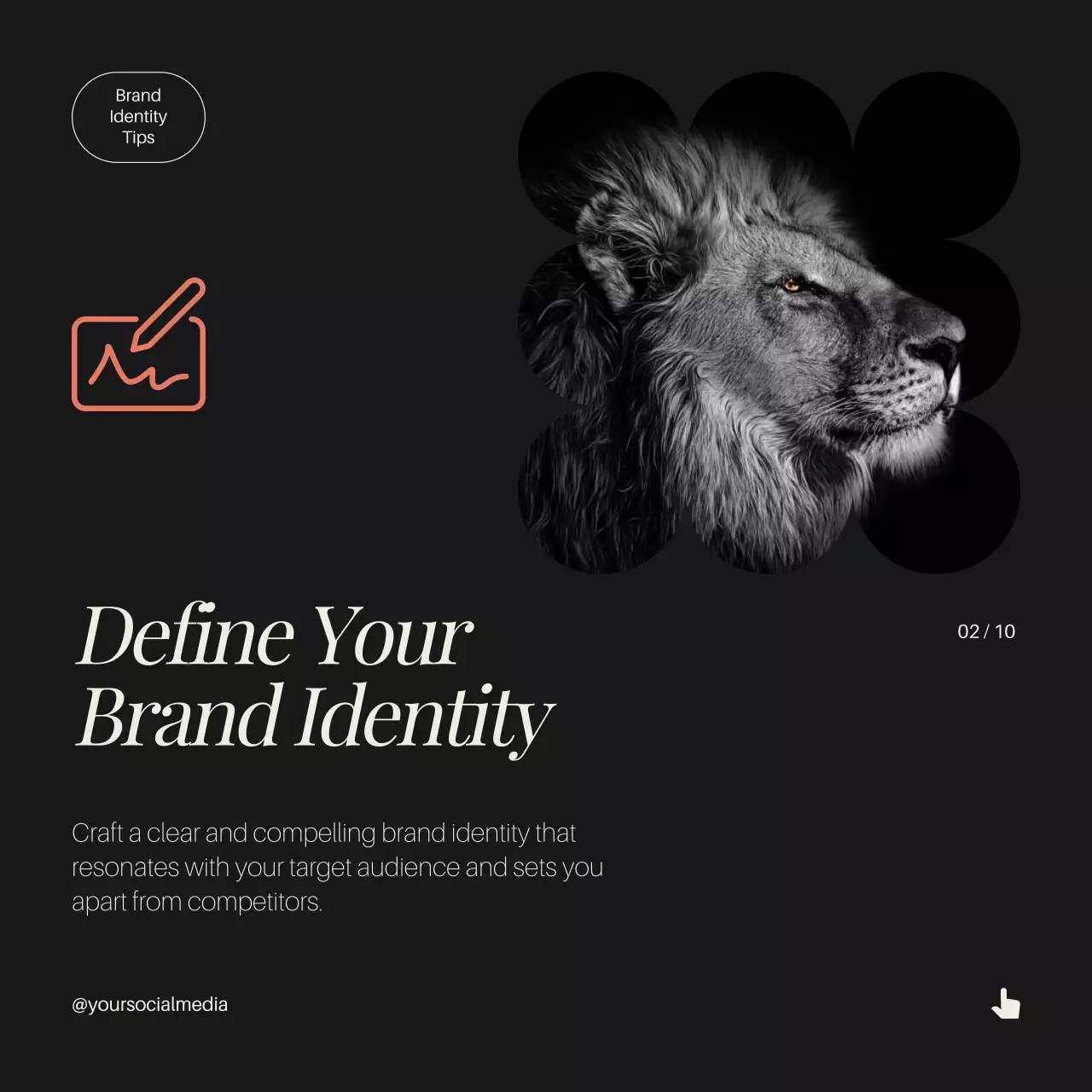 Black Elegant Brand Guide Social Media Post