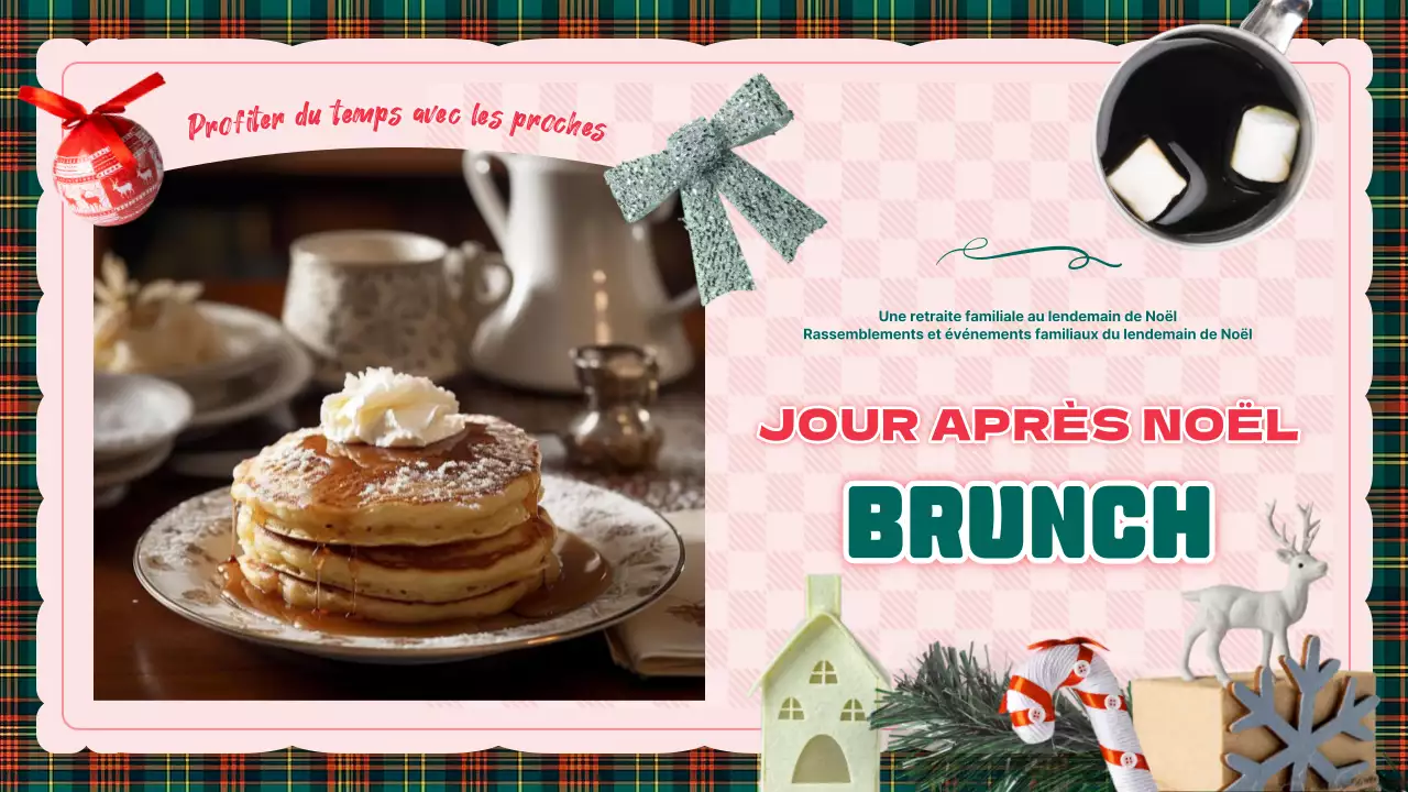 Introduction au Boxing Day Vintage rose et vert