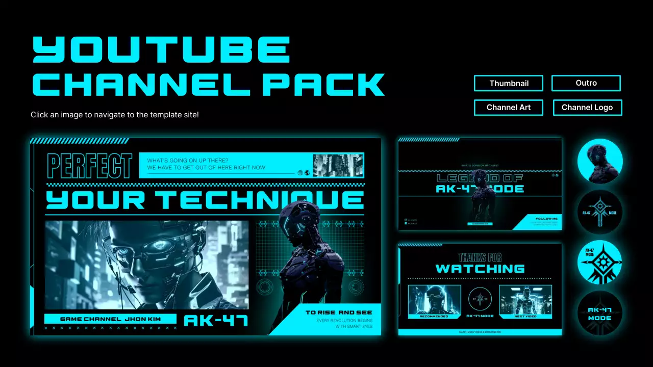 Blue Cyber Guide YouTube Thumbnail