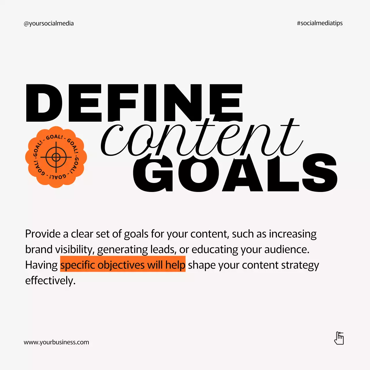 Black Modern Content Guide Social Media Post