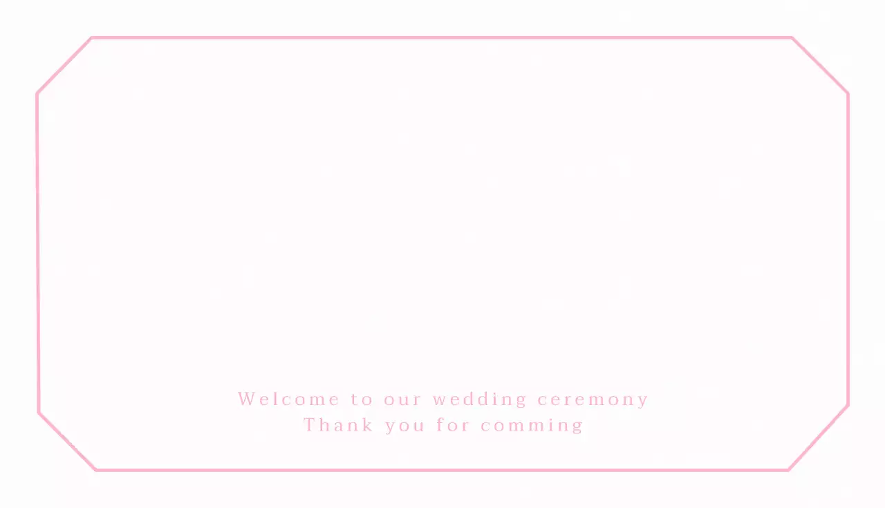 ピンク シンプル 結婚式 手紙 名刺