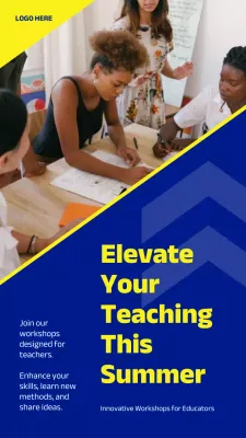 Promote the Navy and Yellow Summer Teacher Seminar