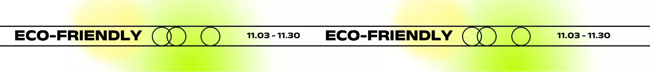 그라데이션 배경과 원형 도형이 있는 심플하고 컬러풀한 느낌의 전시회