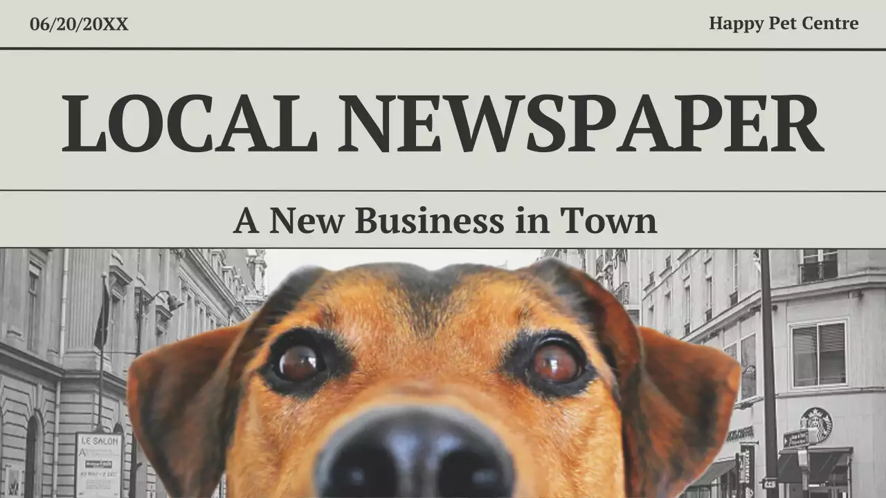 Beige Classic Pet News Presentation