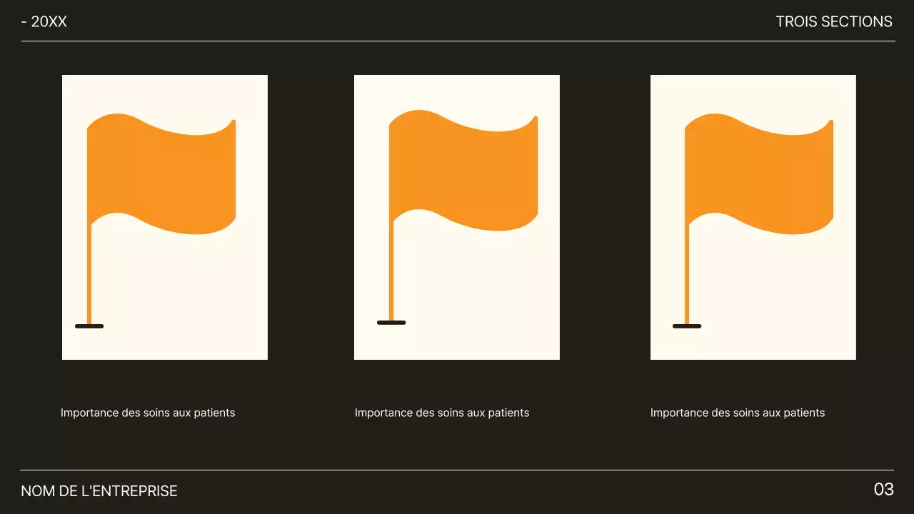 Proposition de buts et d'objectifs tendance noir et orange