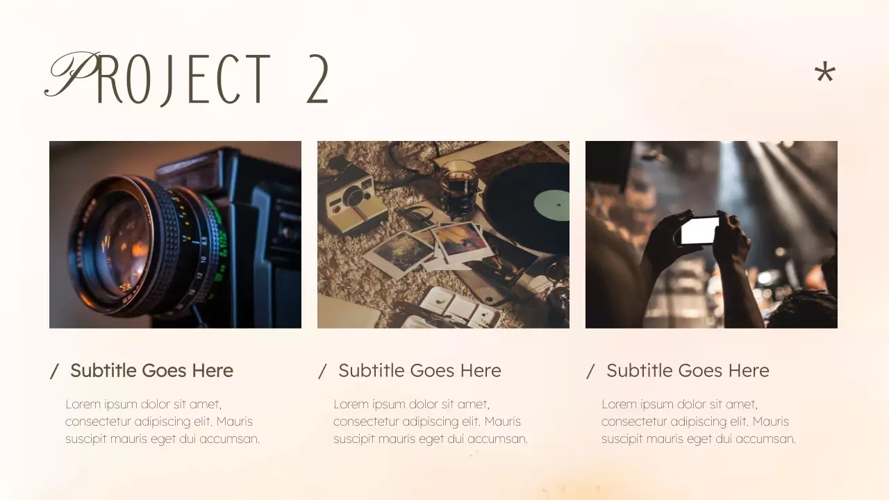 Beige Elegant Graphic Portfolio Presentation