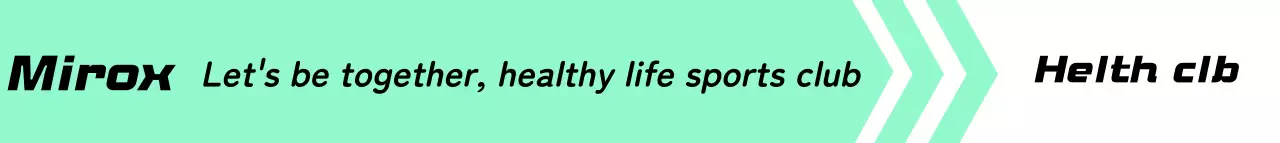 민트와 블랙의 헬스클럽 문구 컨셉