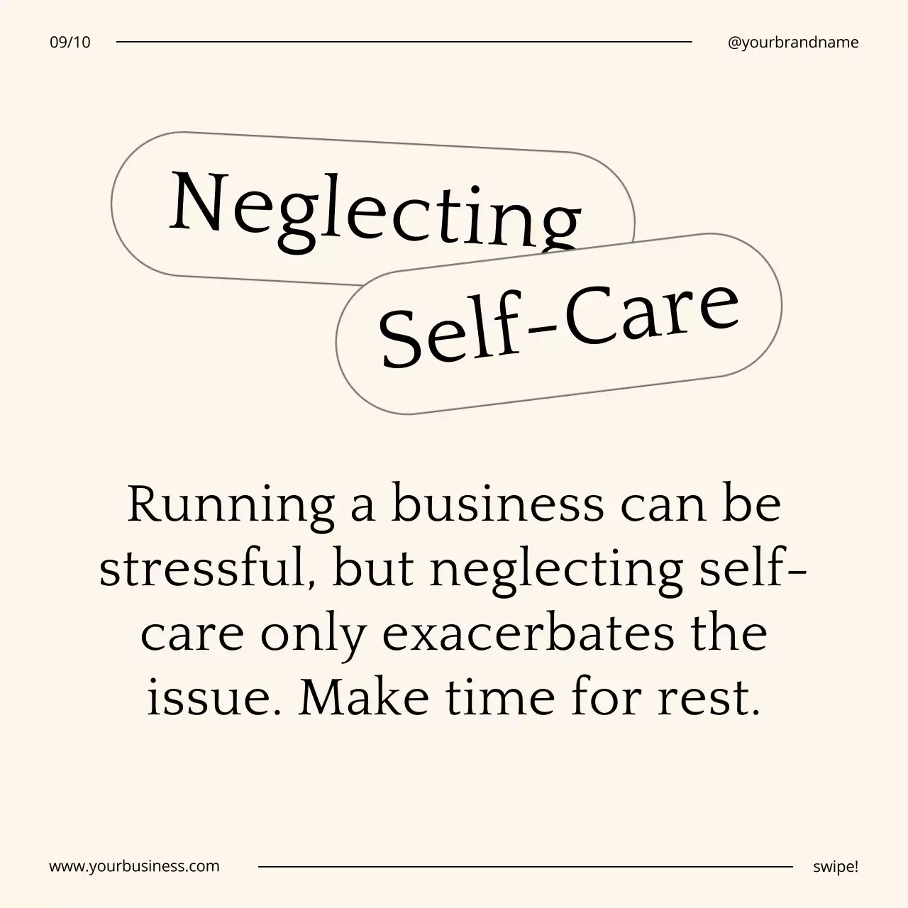 Beige Minimal Business Guide Social Media Post