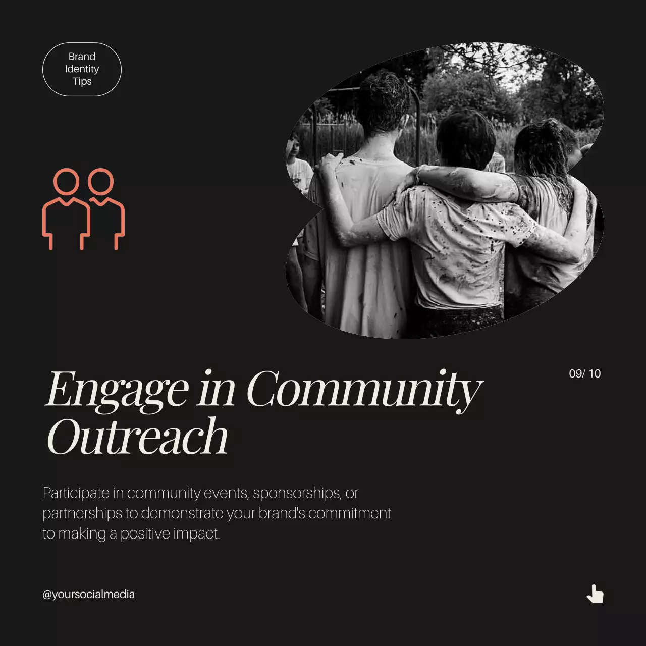 Black Elegant Brand Guide Social Media Post