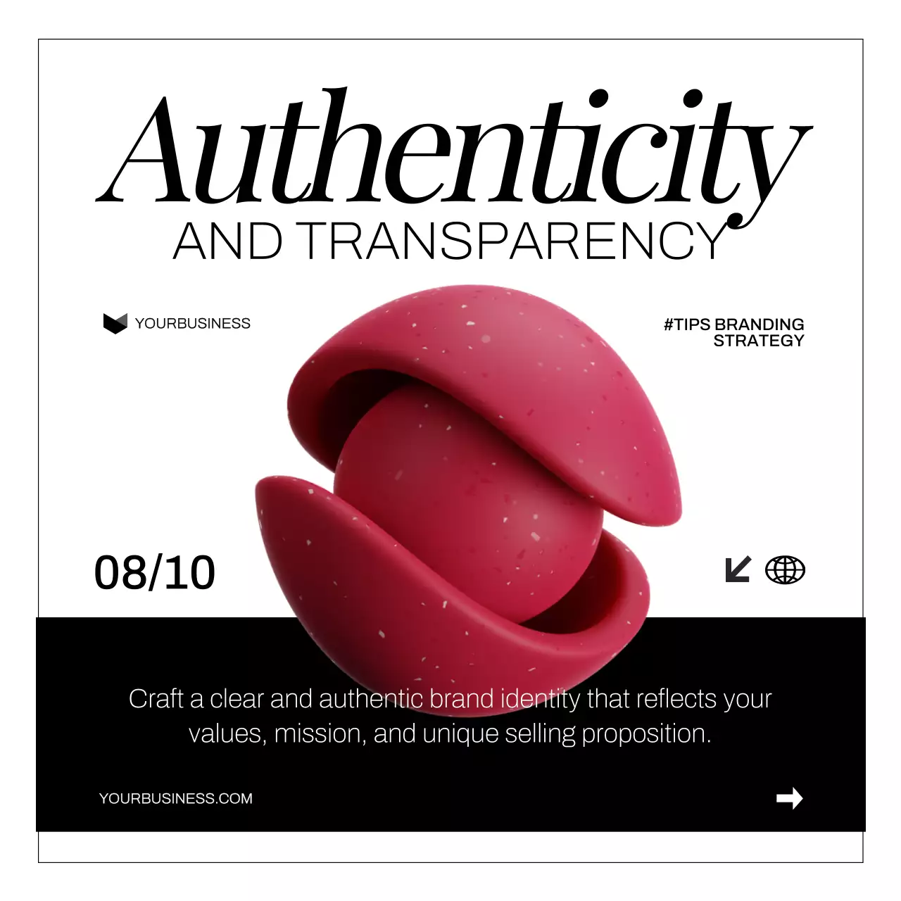 Red Modern Branding Promotion Social Media Post