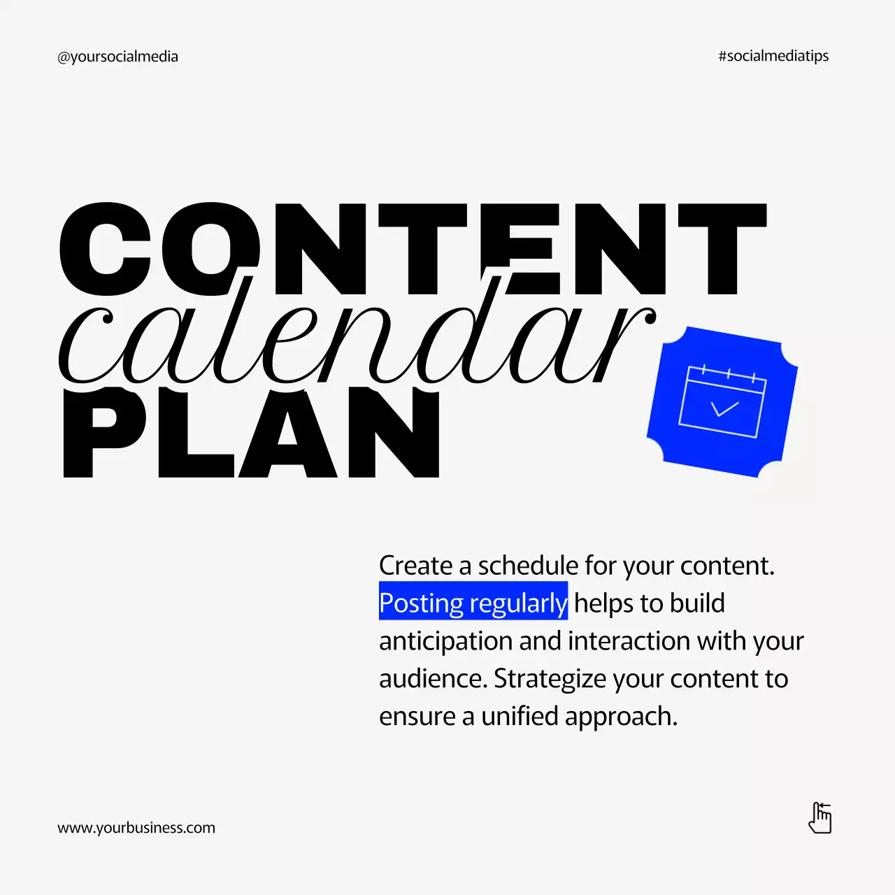 Black Modern Content Guide Social Media Post