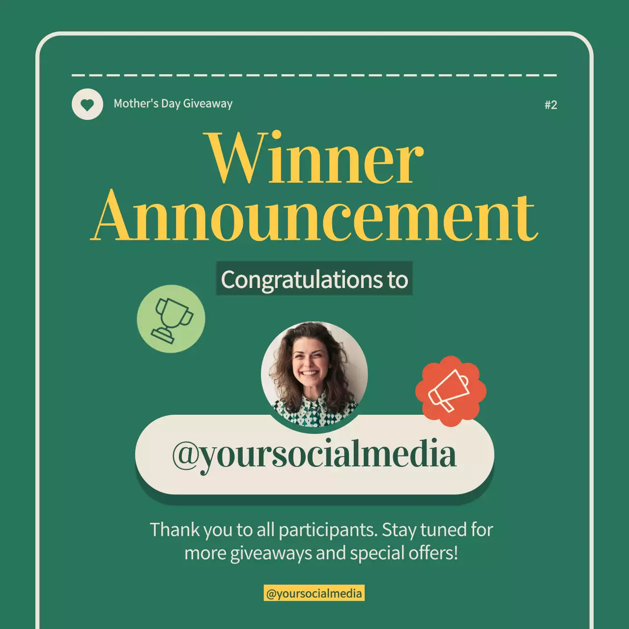 Green Elegant Skincare Promotion Social Media Post