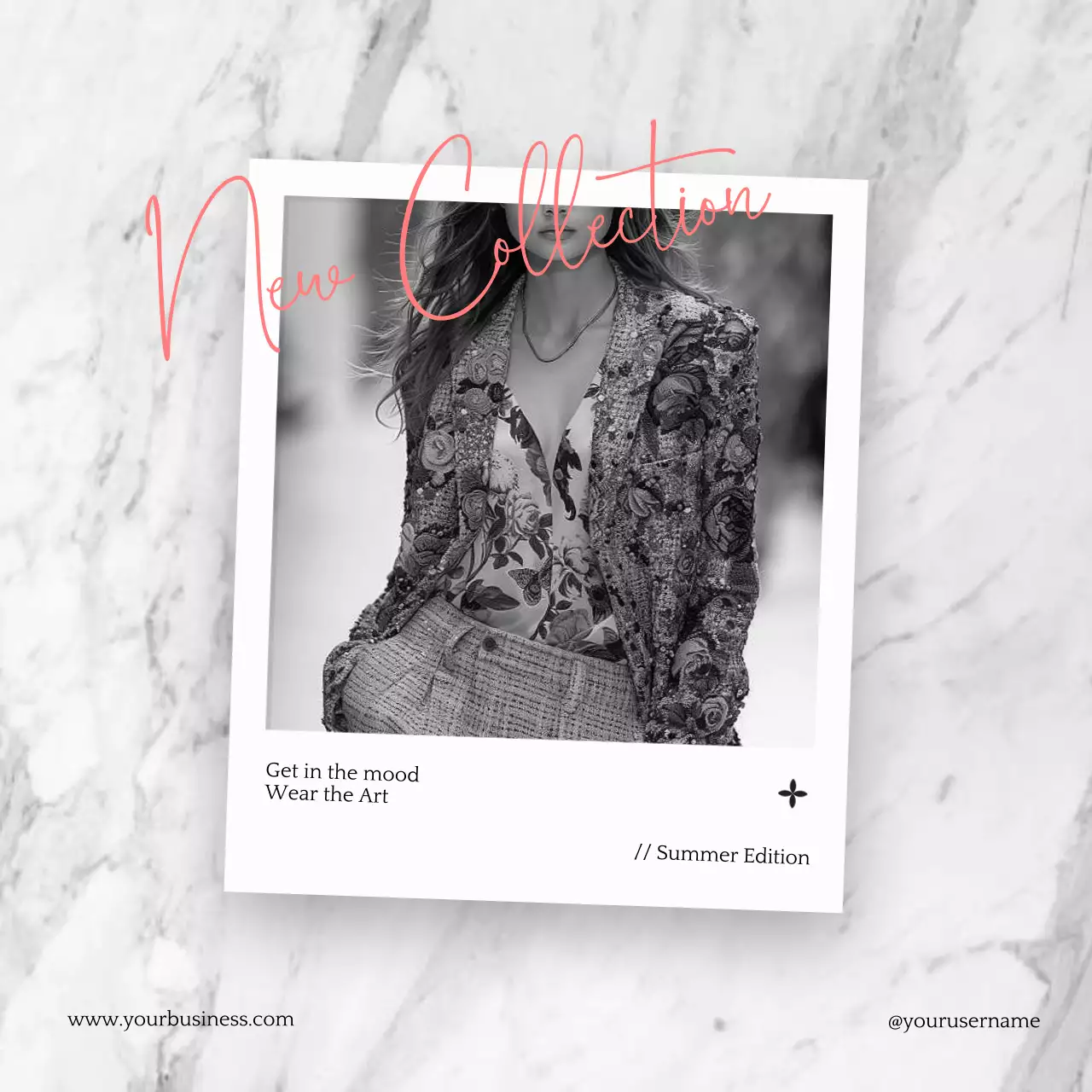 Grey Trendy Fashion Promotion Social Media Post