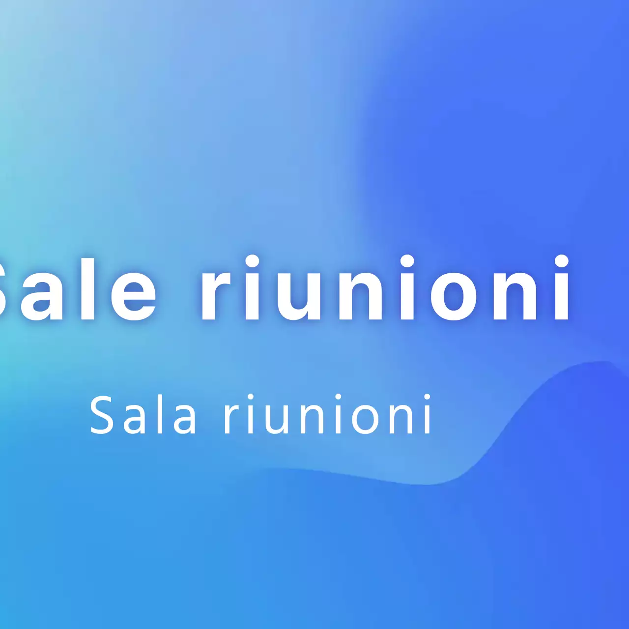 Guida alle sale riunioni con sfumature blu