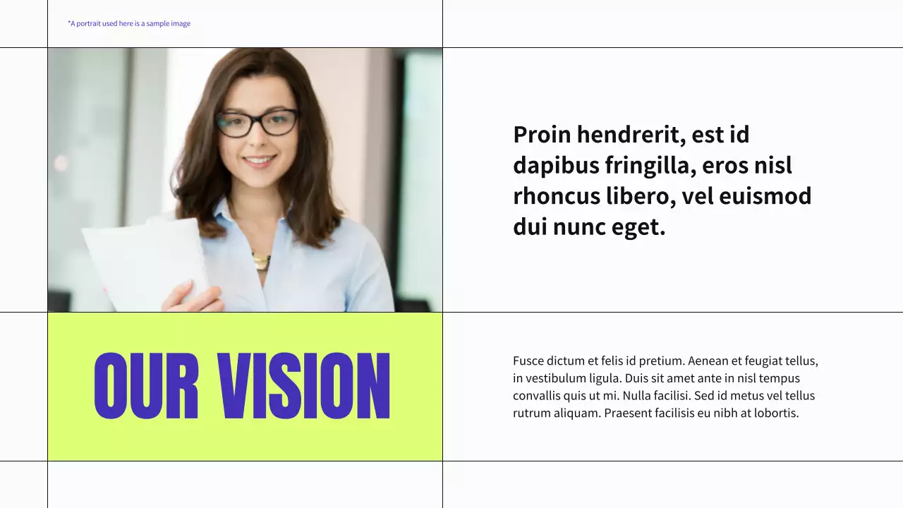 블루 및 네온 모던 비즈니스 프로필 소재