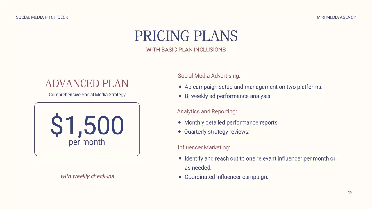 베이지 및 블루 심플 마케팅 보고서 전략